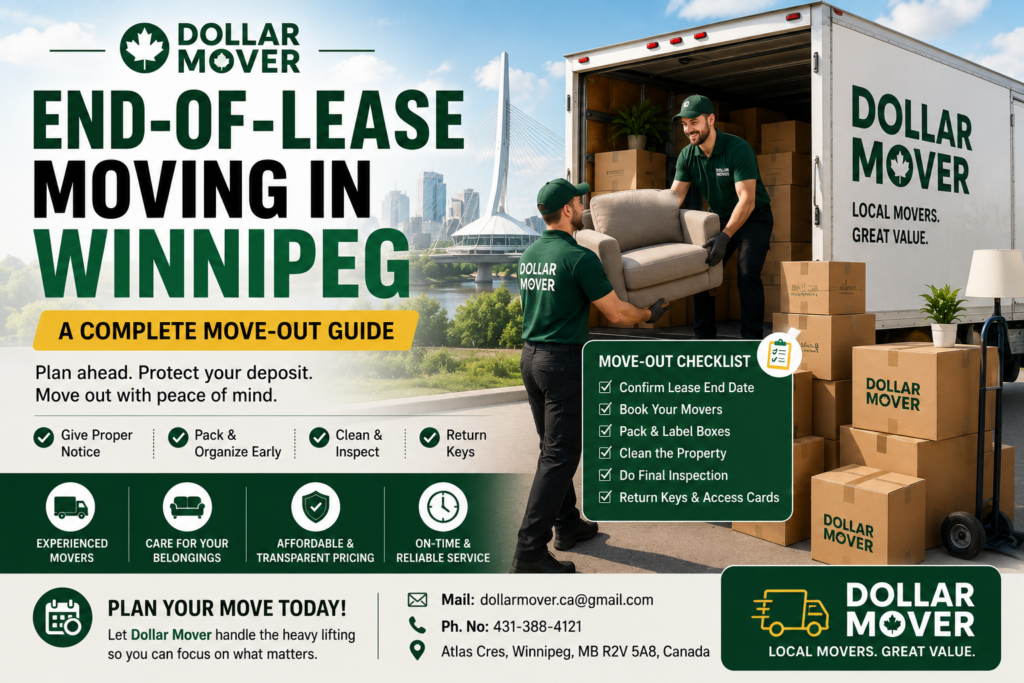 End-of-Lease Moving in Winnipeg | Complete Move-Out Guide | Dollar Mover