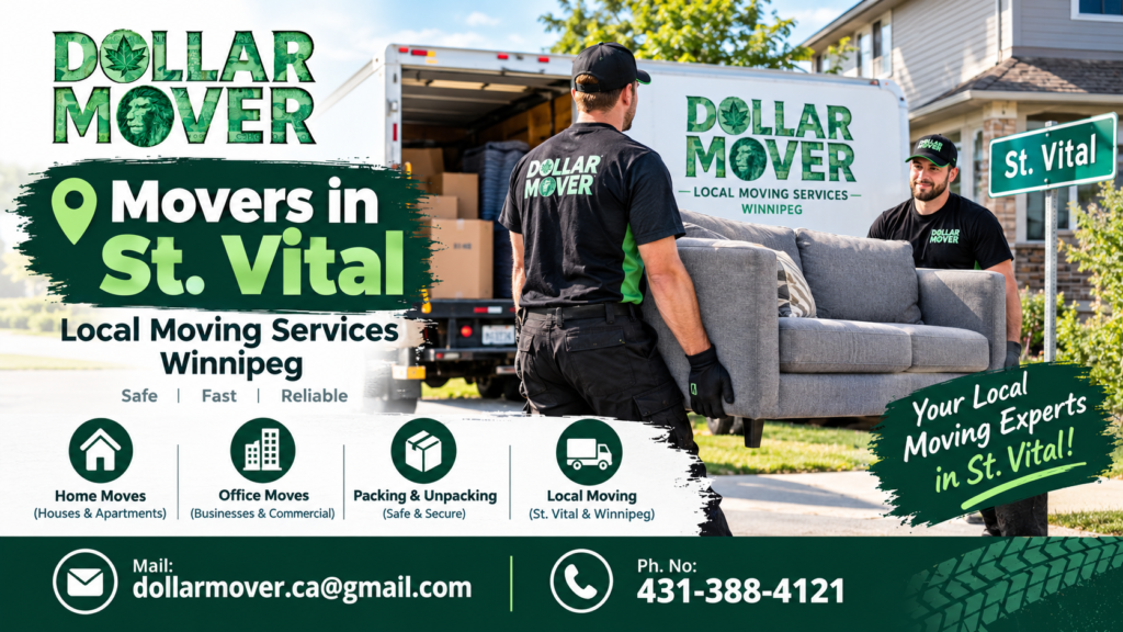 Movers in St. Vital | Local Moving Services Winnipeg | Dollar Mover
